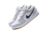 Jordan 1 Low Midnight Navy Neutral Grey 553558-146
