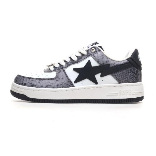 A Bathing Ape Bape Sta Snake Skin Black 1I80191009-0421QD26