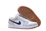 Jordan 1 Low Midnight Navy Neutral Grey 553558-146
