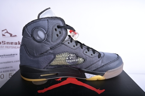 Jordan 5 Retro Off-White Black CT8480-001（TS Batch）