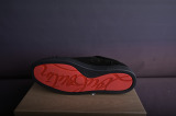 Christian Louboutin Louis Junior Spikes Veau Velours Sneaker Black 1130575CM53