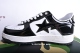 A Bathing Ape Bape Sta Patent Leather Black White 1I70-291-001/1I70-191-002