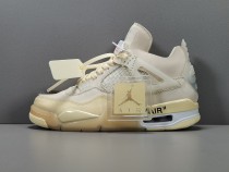 Off-White™ x Air Jordan 4  Cream/Sail  CV9388-100