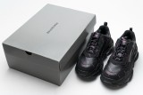 Balenciaga Triple S Letter Black Pink 524039 W2FA1 7635