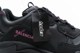 Balenciaga Triple S Letter Black Pink 524039 W2FA1 7635
