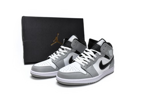 Air Jordan 1 Mid Light Smoke Grey 554724-078