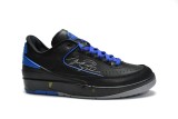 Off White x Air Jordan 2 Retro Low SP Black and Varsity Royal DJ4375-004