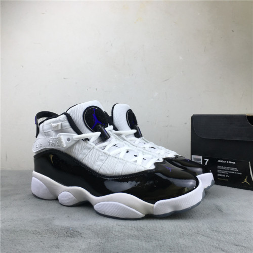 Air Jordan 6 Rings Concord White Black Dark Concord  322992-104