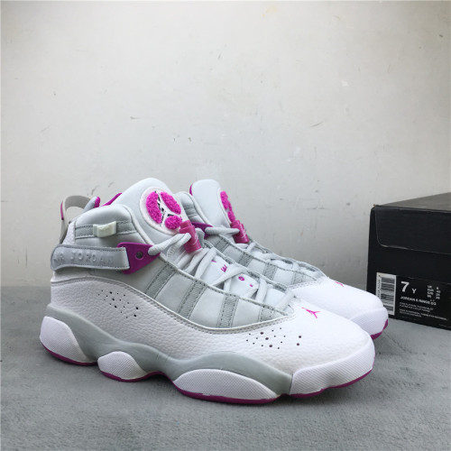 Air Jordan 6 Rings GG Pure Platinum Fuchsia Blast 323399-011