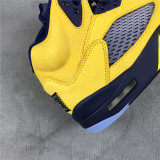 Air Jordan 5 Michigan Inspire Amarillo College Navy CQ9541-704