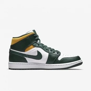 Air Jordan 1 Mid Green Yellow  554724-371