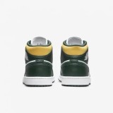 Air Jordan 1 Mid Green Yellow  554724-371