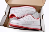 Nike Air Force 1 Low Contrast Stitch White University Red CV1724-100