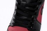 Air Jordan 1 Mid Banned Grm Red Black 554724-610