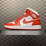 Air Jordan 1 Mid WMNS Orange White BQ6472-116