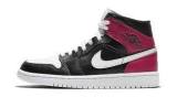 AIR JORDAN 1 MID BLACK/WHITE/NOBLE RED BQ6472-016