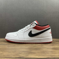 Air Jordan 1 Low White Red  553558-118