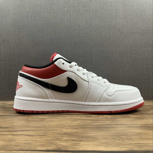 Air Jordan 1 Low White Red  553558-118