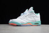 Air Jordan 5 Retro Light Aqua 2018 White 440892-100