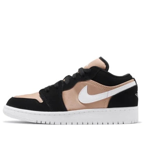 AIR JORDAN 1 LOW BLACK/WHITE-ROSE GOLD 554723-090