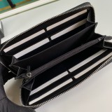 Kingsnake print GG Supreme zip around wallet