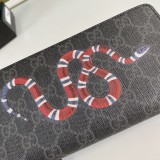 Kingsnake print GG Supreme zip around wallet