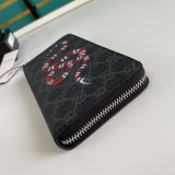 Kingsnake print GG Supreme zip around wallet