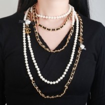 Chanel New Camellia Five Layer Necklace