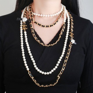 Chanel New Camellia Five Layer Necklace