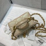 CHANEL chain cosmetic bag