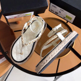 Fashion Casual Simplicity Split Joint Chains Opend Comfortable Shoes