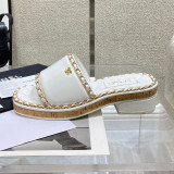 Fashion Casual Street Living Chains Solid Color Opend Comfortable Shoes