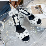 Fashion Casual Elegant Printing Solid Color Opend Comfortable Shoes (High Heels 2.56 Inch)