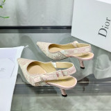 Fashion Casual Elegant Solid Color With Bow Pointed Comfortable Shoes (High Heels 2.56 Inch)