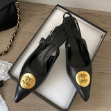 Fashion Street Elegant Solid Color Pointed Comfortable Shoes (High Heels 3.15 Inch)