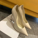 Fashion Work Elegant Solid Color Pointed Comfortable Shoes (High Heels 3.94 Inch)