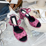 Fashion Casual Street Solid Color Opend Comfortable Shoes (High Heels 2.56 Inch)