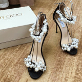 Fashion Casual Elegant Pearl Solid Color Opend Comfortable Shoes (High Heels 4.13 Inch)