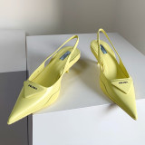 Fashion Casual Simplicity Solid Color Pointed Comfortable Shoes (High Heels 1.18 Inch)