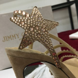 Fashion Celebrities Elegant Hot Drill Solid Color Opend Comfortable Shoes (High Heels 4.13 Inch)