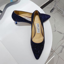 Fashion Elegant Sequined Solid Color Pointed Comfortable Shoes (High Heels 2.56 Inch)