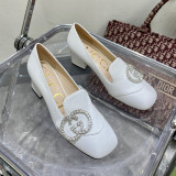 Fashion Casual Elegant Solid Color Closed Comfortable Shoes (High Heels 2.17 Inch)