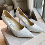 Fashion Casual Simplicity Solid Color Pointed Comfortable Shoes (High Heels 3.35 Inch)