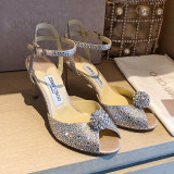 Fashion Casual Sweet Crystal Pearl Opend Comfortable Shoes (High Heels 3.35 Inch)
