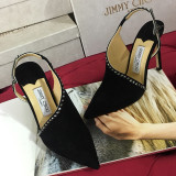 Fashion Celebrities Elegant Hot Drill Solid Color Pointed Comfortable Shoes (High Heels 4.13 Inch)