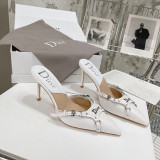 Fashion Street Elegant Solid Color Pointed Comfortable Shoes (High Heels 3.35 Inch)