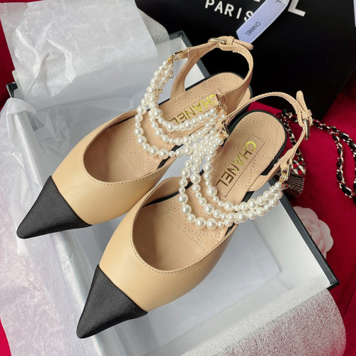 Fashion Casual Daily Split Joint Pearl Pointed Comfortable Shoes