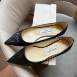 Fashion Casual Simplicity Sequined Pointed Comfortable Shoes