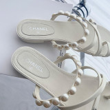 Fashion Casual Daily Pearl Solid Color Opend Comfortable Shoes