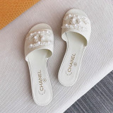 Fashion Casual Pearl Solid Color Opend Comfortable Shoes